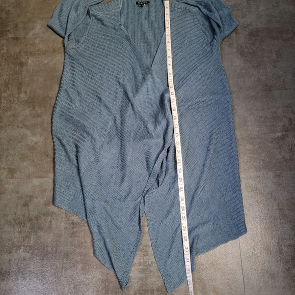 Eileen Fisher Drape Cardigan, Linen Silk, Blue, Women's Size XS - Picture 9 of 10